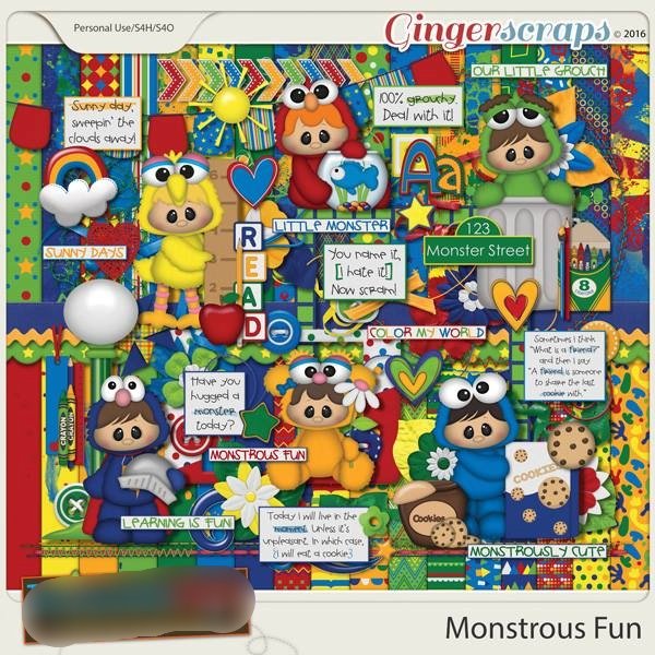 MonstrousFun Kit Digital Mostrinhos Fun - Imagem 1