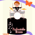 Arquivo Topo de Bolo Música Bateria Menino