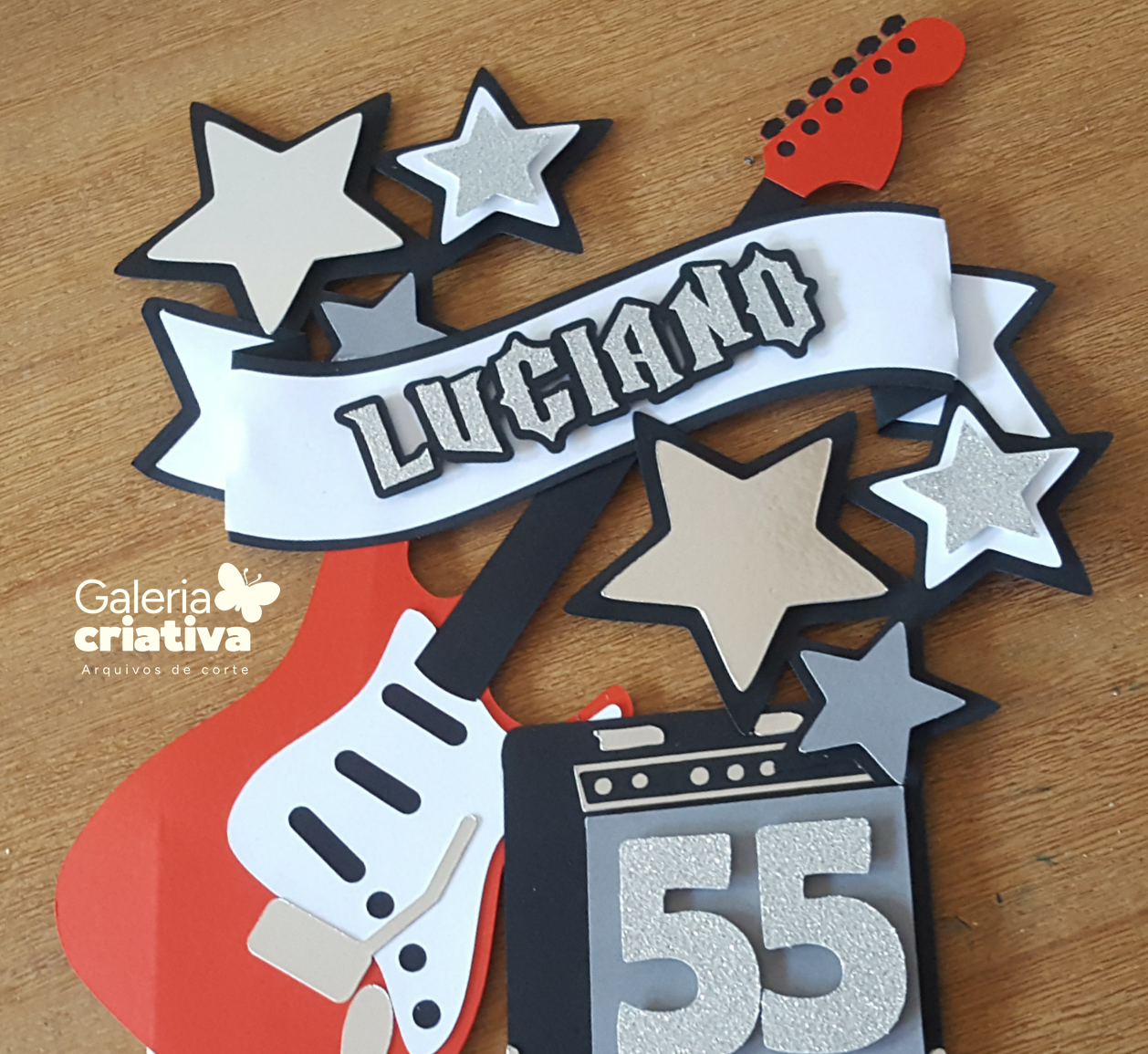 Música Guitarra em Camadas Arquivo Topo de Bolo Música Guitarra em Camadas - Imagem 1