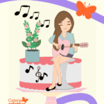 Arquivo Topo de Bolo Música Menina Violão