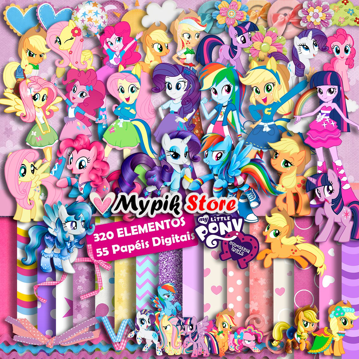 My Little Poney Kit Digital My Litle Poney - Imagem 1