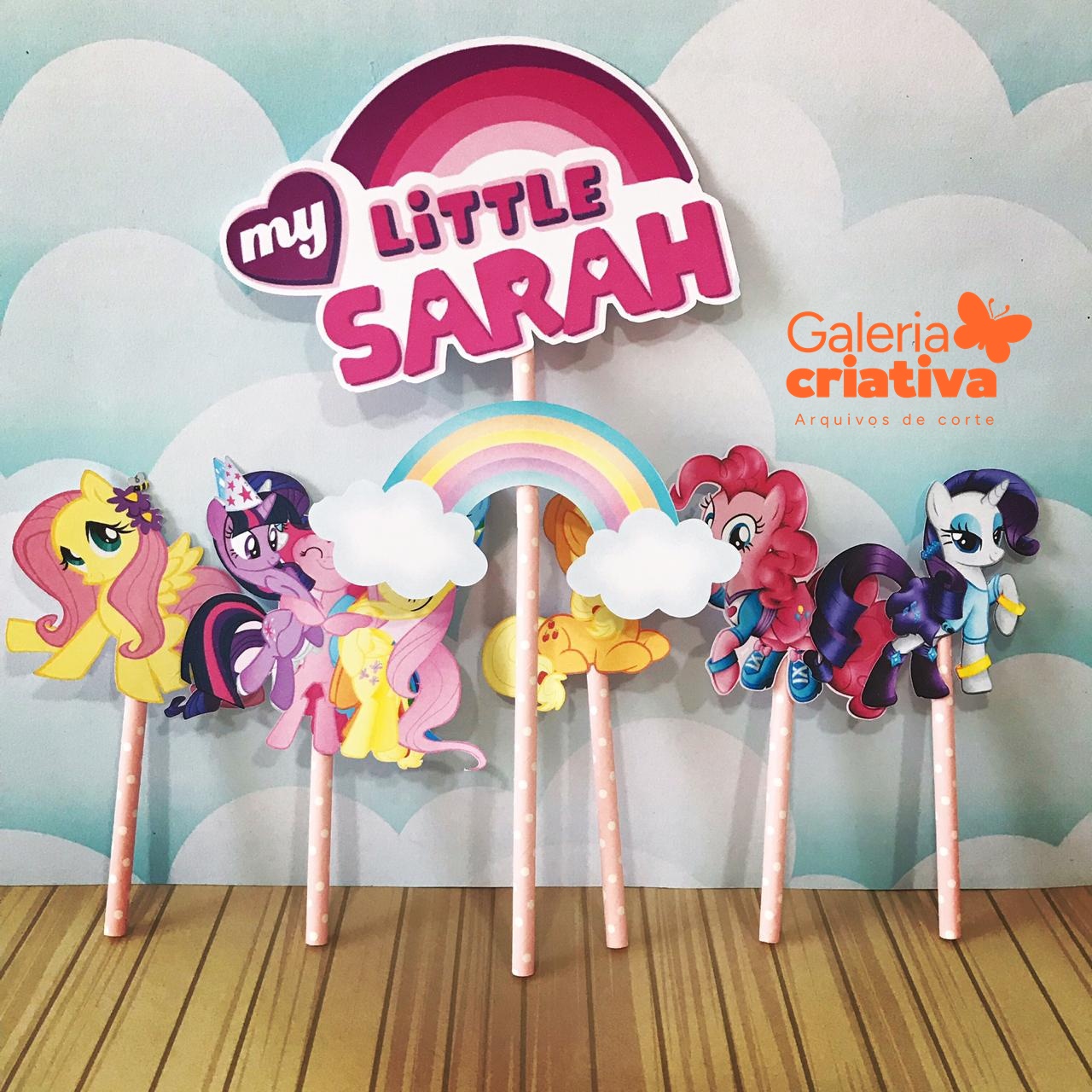 My Little Pony 4 Arquivo Topo de Bolo My Little Pony 4 - Imagem 1