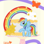 Arquivo Topo de Bolo My Little Pony em Camadas 2