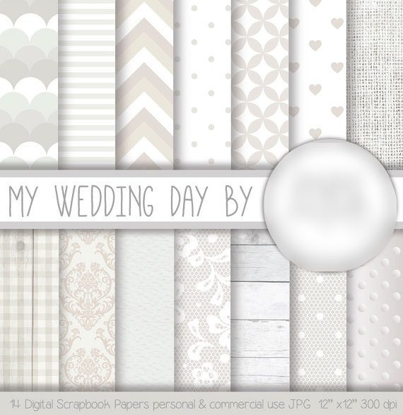 My Wedding Day Kit Digital Papeis Papeis Dia do Meu Casamento - Imagem 1