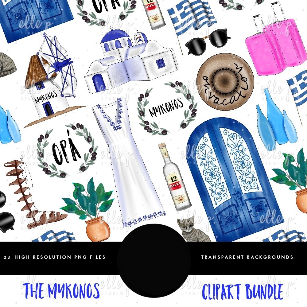 Mykonos-ElleP Kit Digital My Konos - Imagem 1