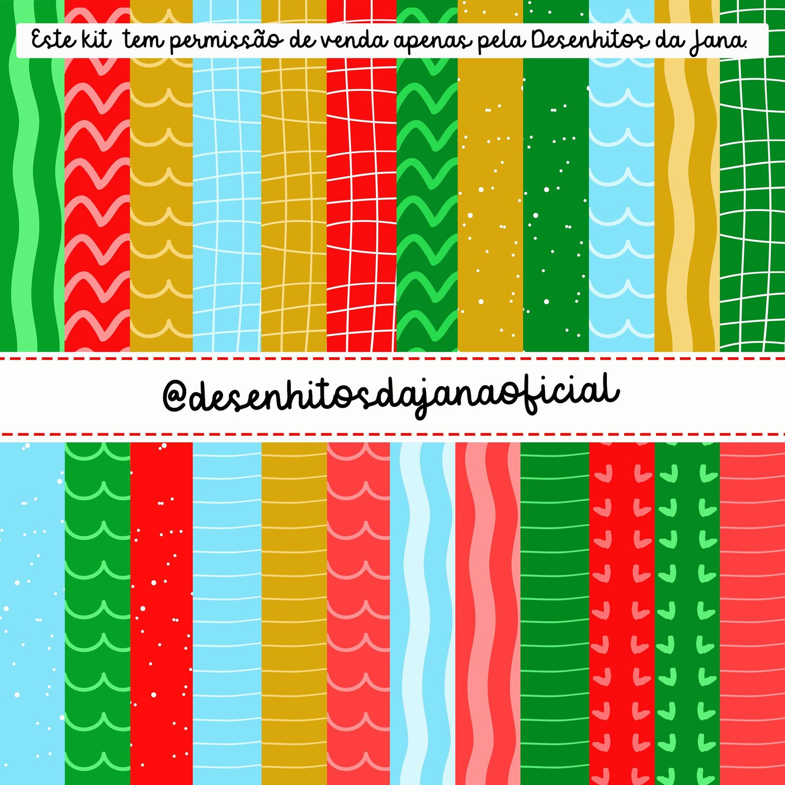 NATAL Papéis Kit Digital Papeis Natal - Imagem 1