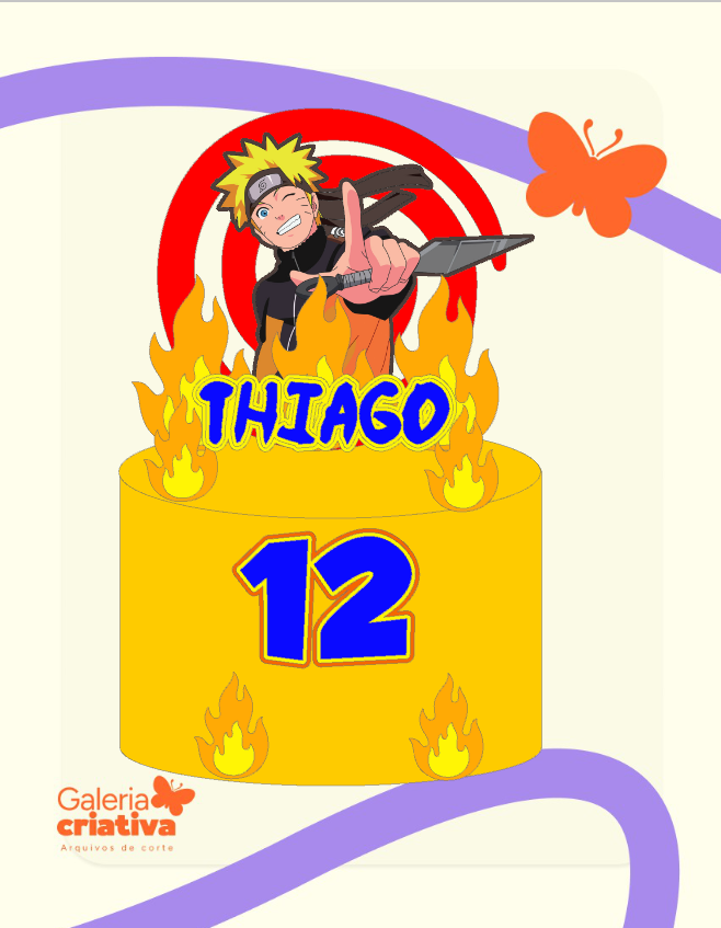 Naruto 1 Arquivo Topo de Bolo Naruto 1 - Imagem 1