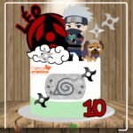 Arquivo Topo de Bolo Naruto Kakashi em Camadas