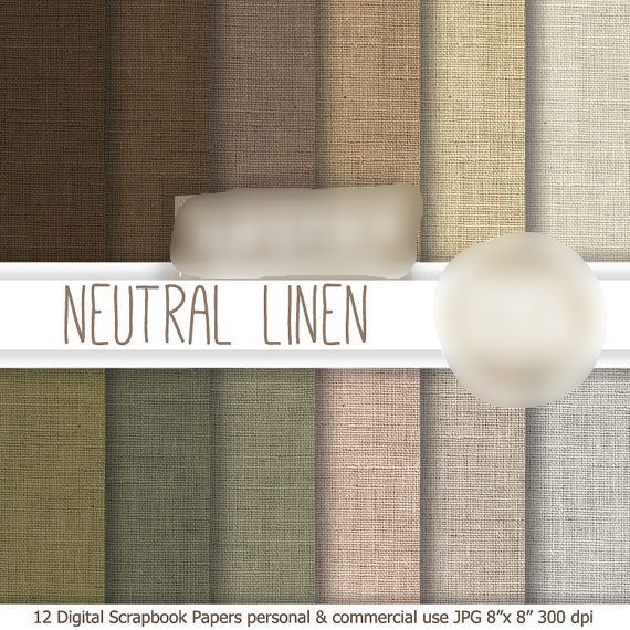 Neutral Linen Kit Digital Papeis Neutros - Imagem 1