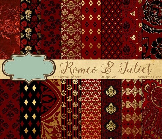 Ori 36 Kit Digital Papeis Romeu e Julieta - Imagem 1
