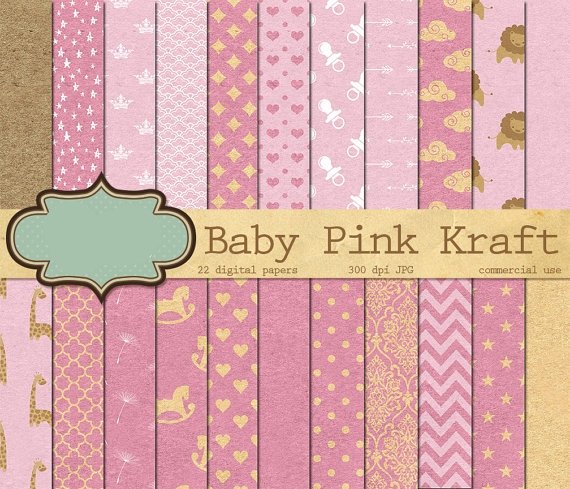 Ori 54 Kit Digital Papeis Rosa Pink - Imagem 1