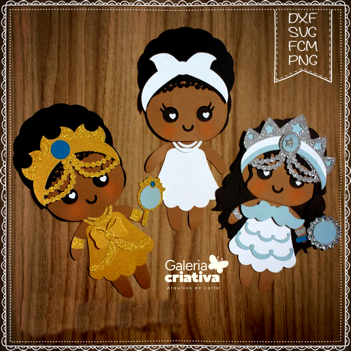 Orixás - Iemanjá, Oxum e Filha Arquivo Topo de Bolo Orixás - Iemanjá, Oxum e Filha - Imagem 1