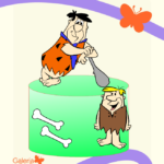 Arquivo Topo de Bolo Os Flinstones - Fred e Barney