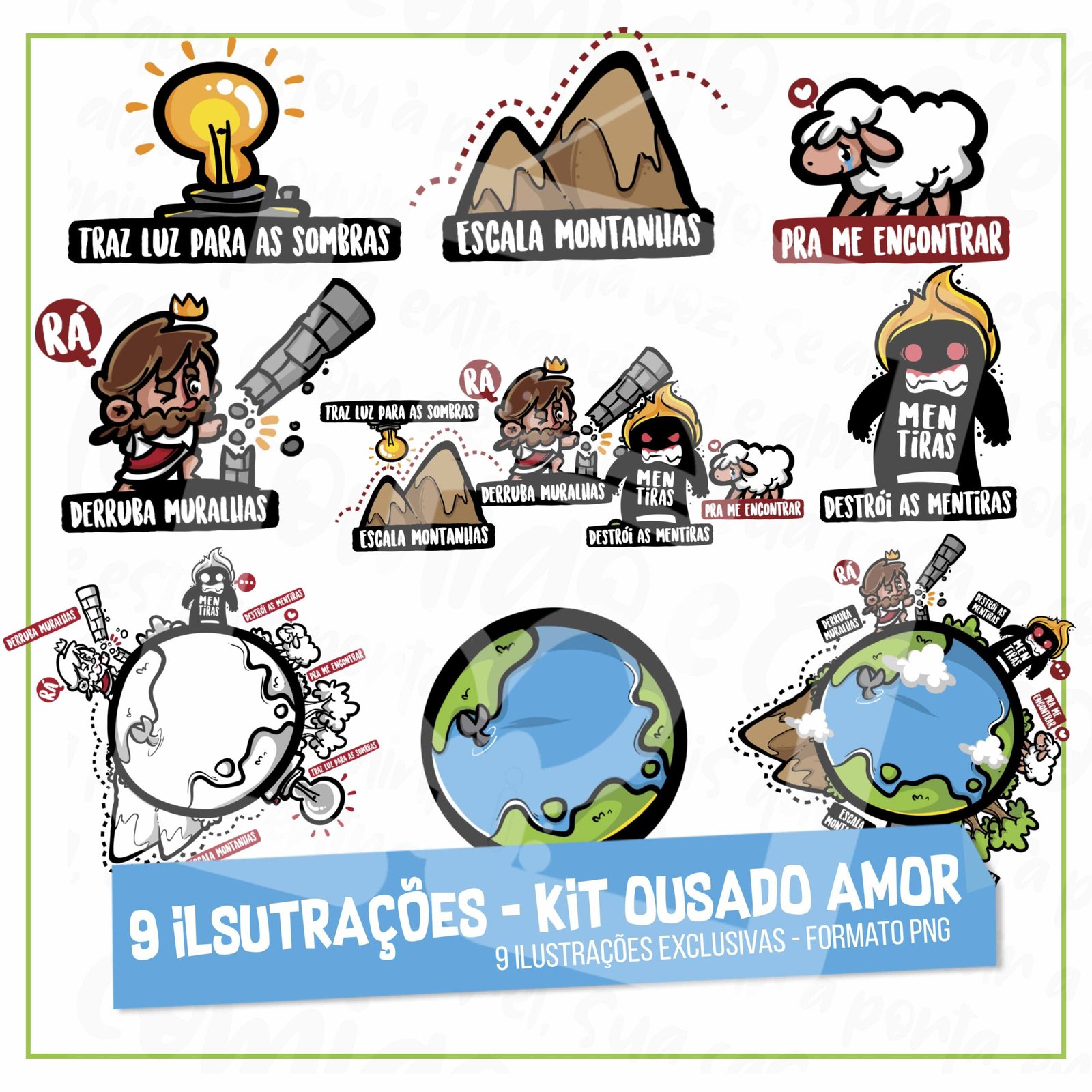 Ousado Amor Kit Digital Ousado Amor - Imagem 1