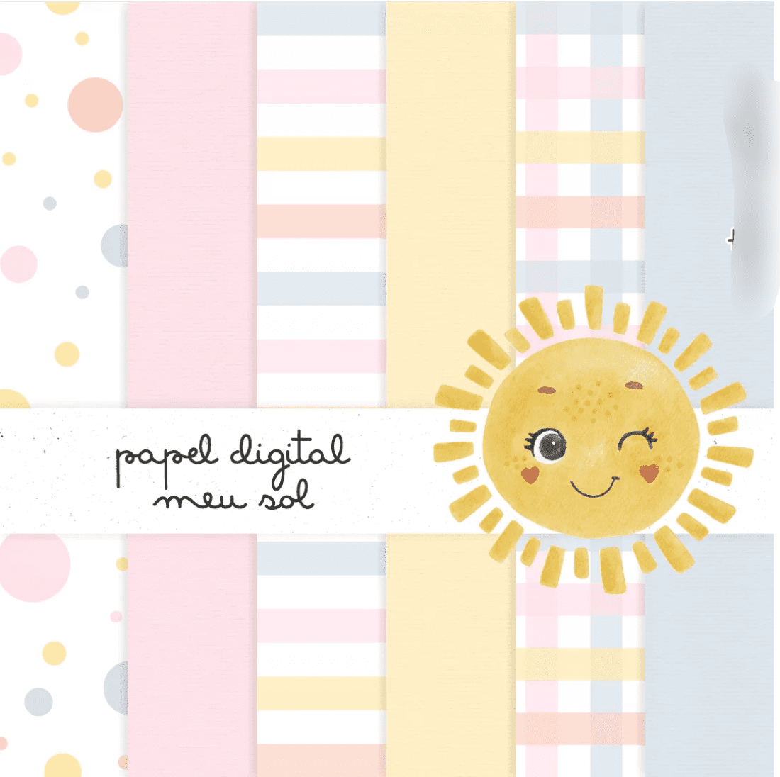 PAPEL DIGITAL MEU SOL Kit Digital Papeis Meu Sol - Imagem 1