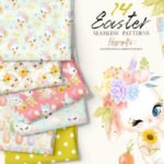 Kit Digital Papeis Páscoa Aquarela