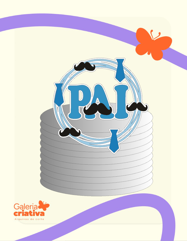 Pai Circular Arquivo dia dos Pais Topo Pai Circular - Imagem 1