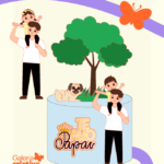 Arquivo dia dos Pais Topo Papai e Filhos Jardim