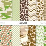 Kit Digital Papeis Baby Safari