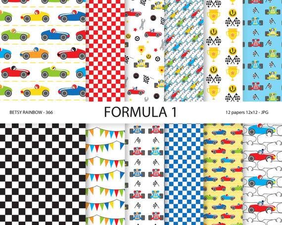 Papéis Carros Kit Digital Papeis Carros - Imagem 1