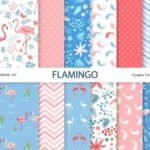 Kit Digital Papeis Flamingos
