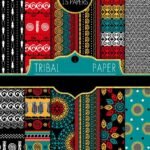 Kit Digital Papeis Tribal