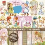 Kit Digital Papeis Carta Sarah Kay
