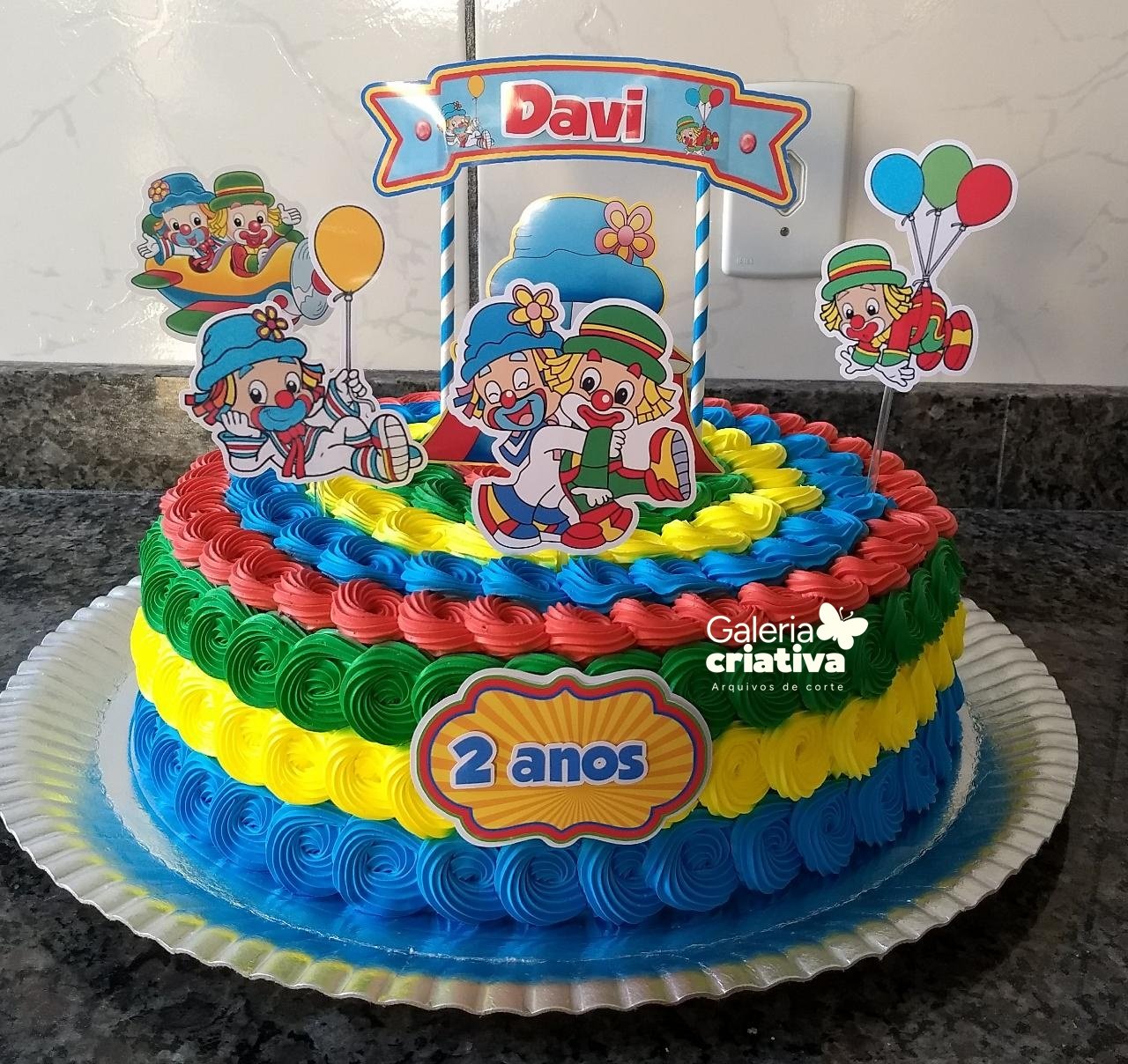 Patati e Patatá Cute 3 Arquivo Topo de Bolo Patati e Patatá Cute 3 - Imagem 1