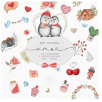 Kit Digital Pinguins Amor