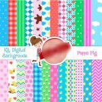 Kit Digital Papeis Peppa Pig