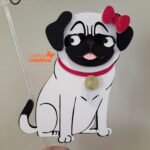 Arquivo Topo de Bolo Pet Cachorro Pug Camadas 3