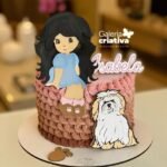 Arquivo Topo de Bolo Pet Menina e Cachorro 2