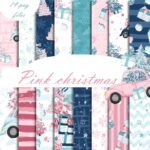 Kit Digital Papeis Natal Pink