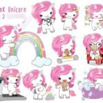 Kit Digital Unicornio Pink