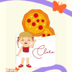 Arquivo Topo de Bolo Pizza Menina