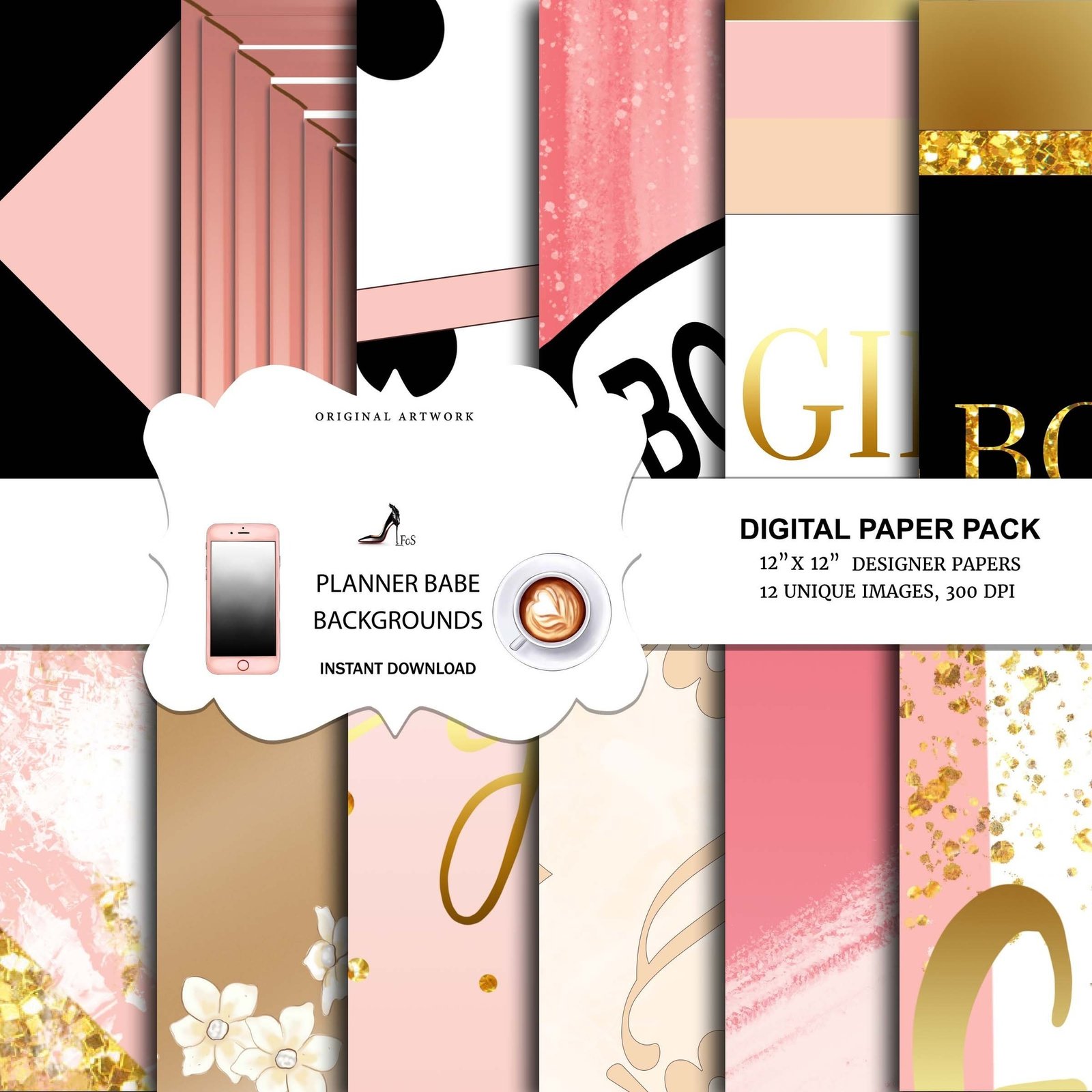 Planner Babe Paper Kit Digital Panejamento - Imagem 1