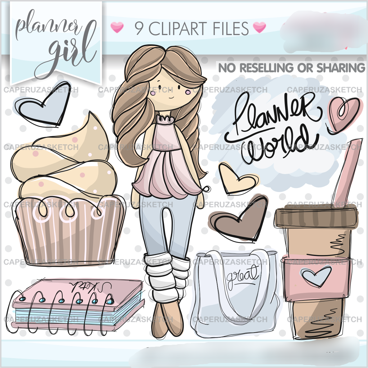 Planner Girl Kit Digital Planner Menina - Imagem 1