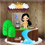 Arquivo Topo de Bolo Pocahontas Cute em Camadas 2