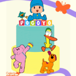 Arquivo Topo de Bolo Pocoyo em Camadas