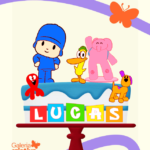 Arquivo Topo de Bolo Pocoyo em Camadas 3
