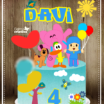 Arquivo Topo de Bolo Pocoyo em Camadas 4