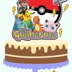Arquivo Topo de Bolo Pokemon Circular