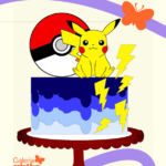 Arquivo Topo de Bolo Pokemon Pikachu em Camadas 2