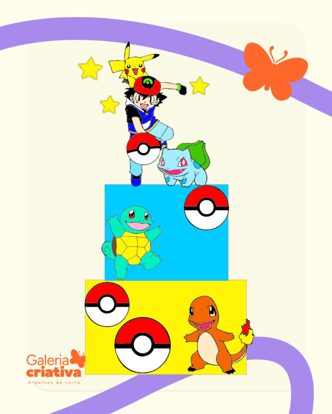 Pokemon em Camadas 2 Arquivo Topo de Bolo Pokemon em Camadas 2 - Imagem 1