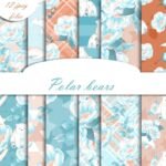 Kit Digital Papeis Urso Polar