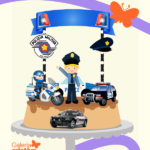 Arquivo Topo de Bolo Policial Cute