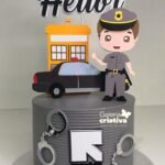 Arquivo Topo de Bolo Policial Cute em Camadas 2