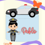 Arquivo Topo de Bolo Policial Cute em Camadas 3