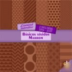Kit Digital Basicos Vividos Marrom