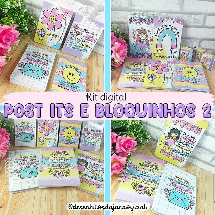 Posti it 2 Kit Digital Post Its e Bloquinho - Imagem 1